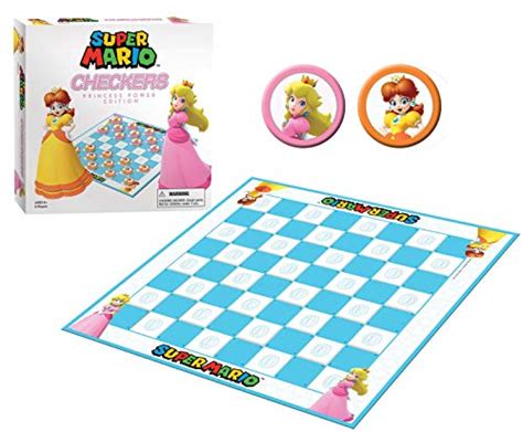 Buy USAOPOLY Super Mario Bros. - Princess Power Up Edition Checkers ...