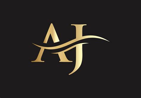 Initial linked letter AJ logo design. Modern letter AJ logo design ...