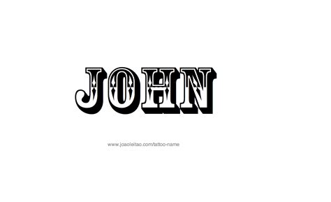 John Name Tattoo Designs
