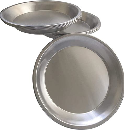 Amazon.com: Pie Plate Aluminum Metal 9 Inch pan - Set of 10: Home & Kitchen