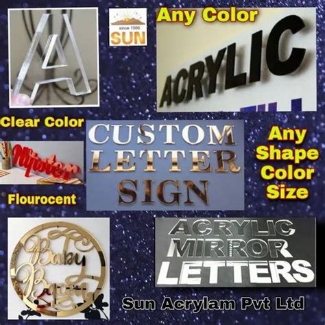 Acrylic Mirror Letters - Neon Acrylic Letters Fluorescent Trader ...