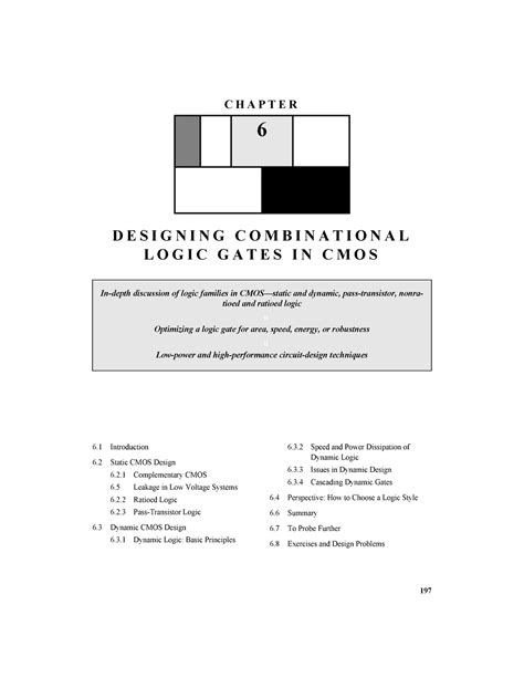 Chapter 6 - Kkkkk - 197 CHAPTER 6 DESIGNING COMBINATIONAL LOGIC GATES ...