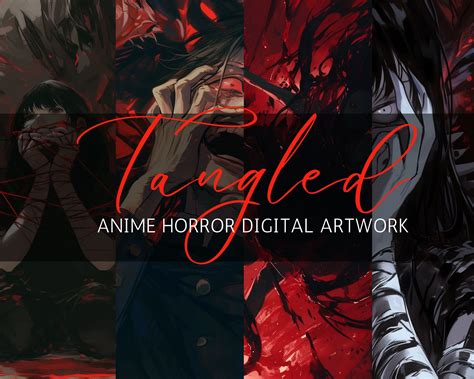 Horror Anime Characters tangled Collection Digital Bundle 4 Digital Art ...