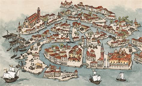 ArtStation - Map of medieval Venice