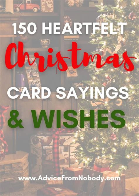 Saying Inside Christmas Card