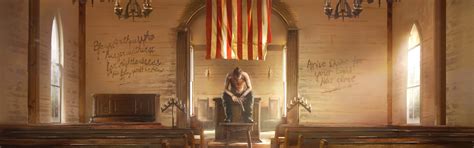 Download wallpaper Church, Flag, Weapons, Art, Ubisoft, Far Cry 5 ...