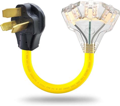 3 Prong 220 to 110 Adapter Plug, NEMA 10-50P to Philippines | Ubuy