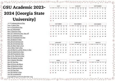Spring 2025 Gsu Calendar - Calendars 2025