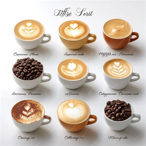 Premium Photo | Different Types of Coffee Drinks