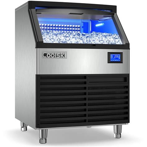 Amazon.com: Coolski Commercial Ice Maker Machine 200LBS/24H, 26’’ Under ...