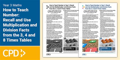 How to Teach Number in Year 3: Recall and Use Multiplication and Division
