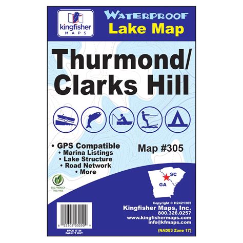 Clarks Hill Lake Map at Karen Medina blog