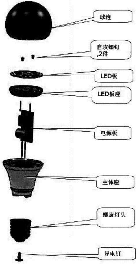 一种LED灯全自动组装方法与流程