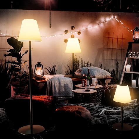 light to hope Outdoor Floor Lamp Solar Powered,Outdoor Lamps for Patio ...