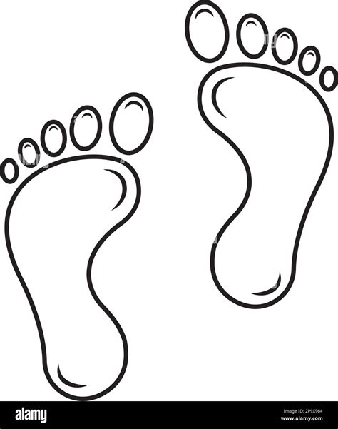 footprints icon vector illustration symbol template design Stock Vector ...