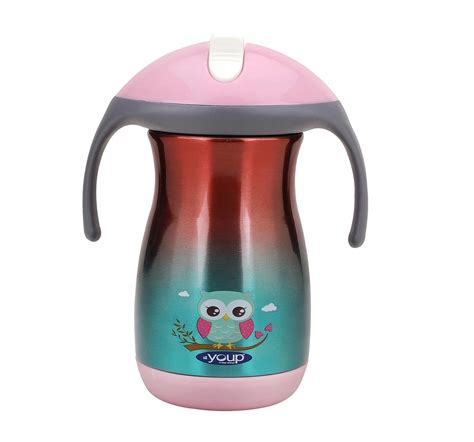 Youp Thermosteel Kids Sipper Bottle With Handle Franc Multicolour 3Y ...