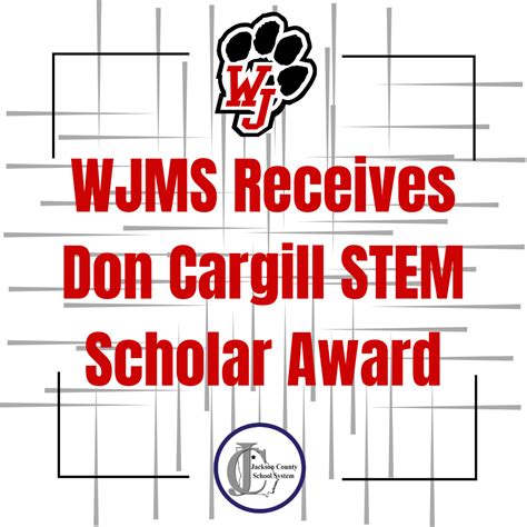 WJMS Receives Don Cargill STEM Scholar Award | wjmsposts