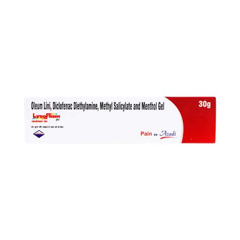 Lysoflam 1.16 % Gel (30): Uses, Side Effects, Price & Dosage | PharmEasy