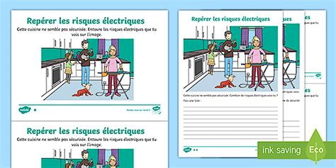 Fiches d'activités différenciées : Les risques électriques