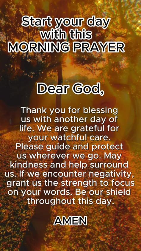 Good Morning Prayer