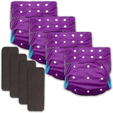 Care Yare 4 Pack Adult Cloth Diapers with Diaper Inserts Adult India | Ubuy