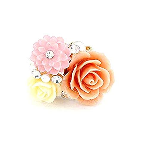 Shining Diva Fashion Multiple Flowers Ring for Women and Girls (Multi ...