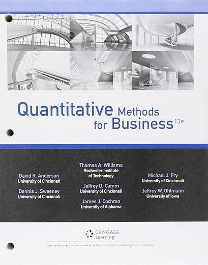 Image result for Quantitative Methods Book Cover