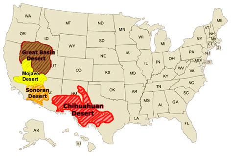 Great Basin Desert Map