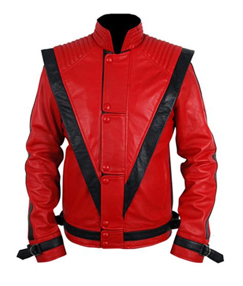 MJ Thriller Red Leather Jacket | Michael Jackson Jacket