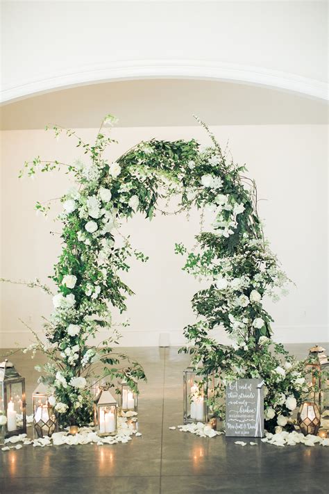 Hanging Flowers Wedding Arch at Jett Davidson blog