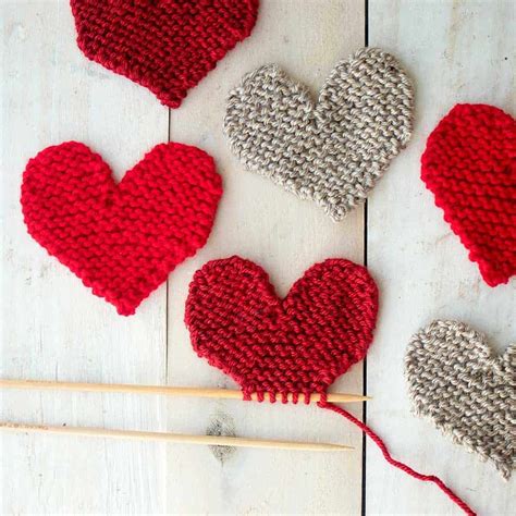 Image result for Simple Knitted Heart Pattern