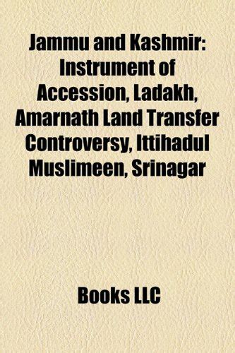 Jammu and Kashmir: Instrument of Accession, Ladakh, Amarnath Land ...