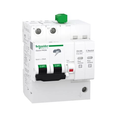 Buy Schneider A9L16298 1 Pole+N Surge Protection Device with MCB at Online