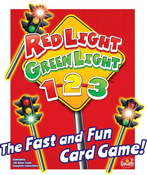 Amazon.com: Red Light, Green Light, 1-2-3 - Card Game for Ages 5 and Up ...
