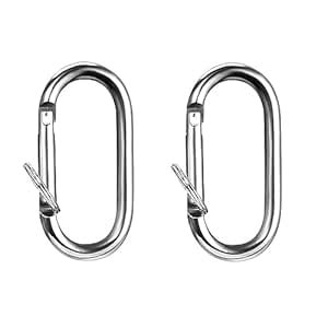 CRUIC D Shaped Aluminum Alloy Climbing Buckle Key Carabiner Clip Tool ...