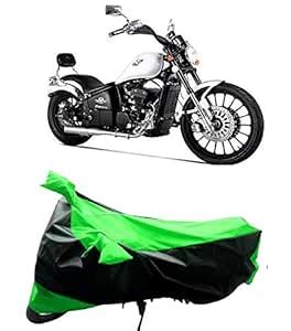 AutoKick Present Green Stripe Water Resistant Bike/Motorcycle Body ...