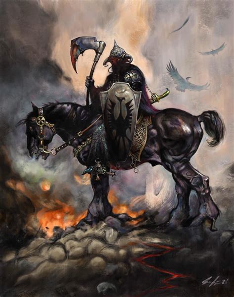 Death Dealer-Frank Frazetta 1973, master study. Study done by me, 2021 ...