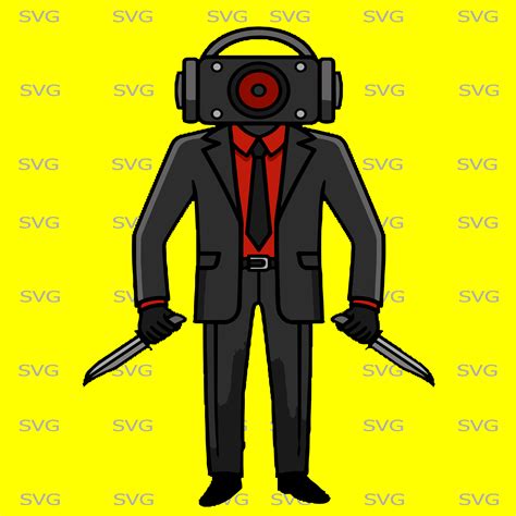 RED SPEAKERMAN SVG | Skibidi Toilet | Inspire Uplift