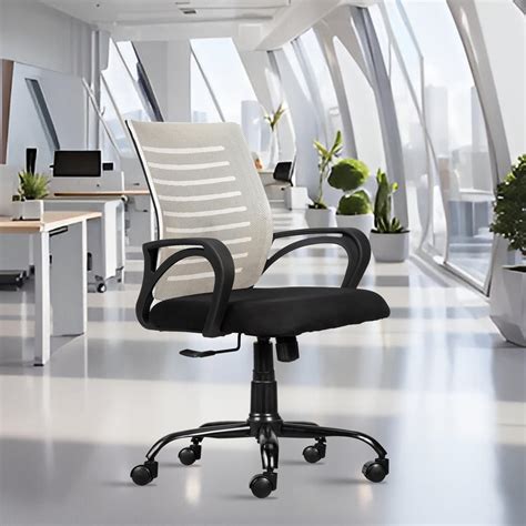 ROSE® Mono Mesh Mid-Back Ergonomic Office Chair | Study Chair ...
