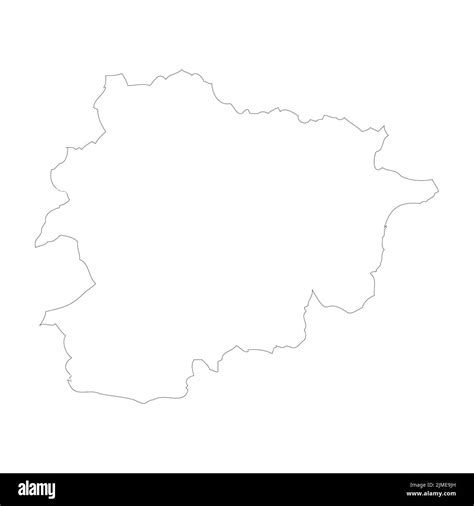 Andorra vector country map outline Stock Vector Image & Art - Alamy