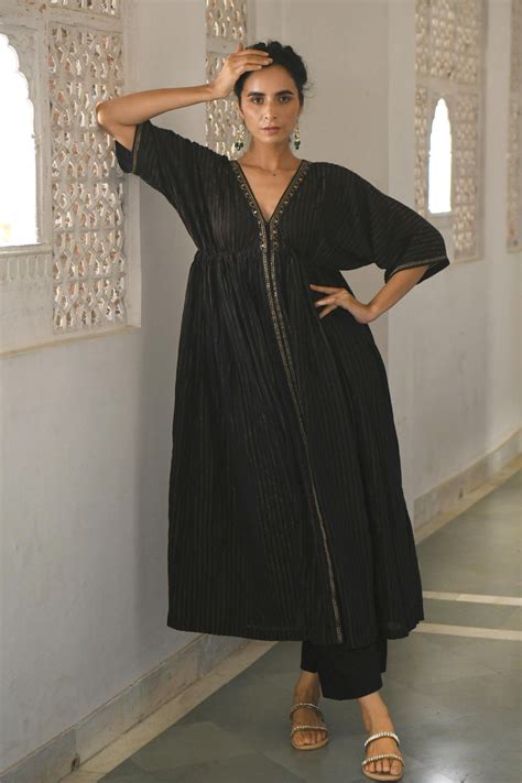 Cosmic Night Kaftan Set(set of 2) – Taro India
