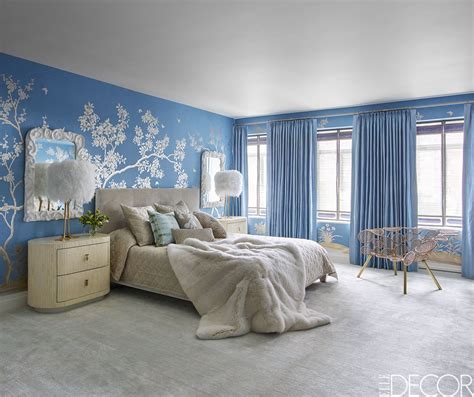bedroom ideas with blue headboard