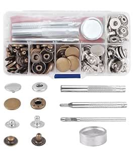 120Pcs Snap Button, Press Button for Clothes, Snap Button Tool Kit ...