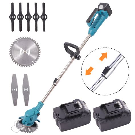 Cordless Electric Weed Eater Battery Powered Lightweight Weed Grass ...