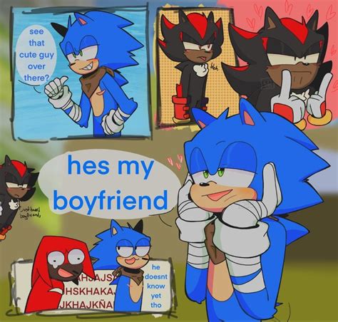 Sonadow boom yey | Sonic x shadow fanart, Sonic fan characters, Sonic funny