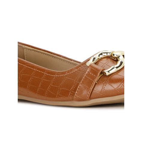 Buy Bata Women Slip-On Ballerina Tan Online