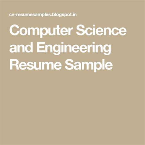 Image result for Biography of a Computer Science Engineering