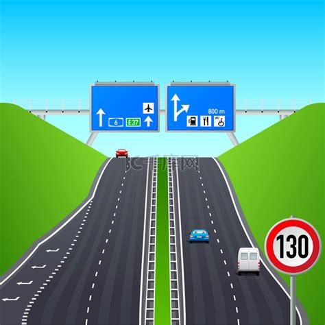 高速公路信息图表素材图片免费下载-千库网