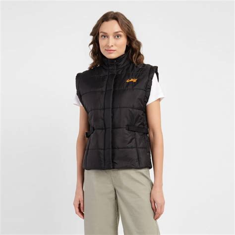 LEVI'S Sleeveless Solid Women Jacket - Buy LEVI'S Sleeveless Solid ...