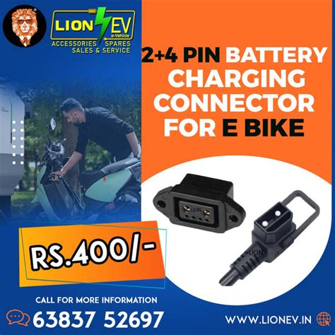 Buy Heavy-Duty 2+4 Pin E-Bike Battery Charging Connector Socket Online ...